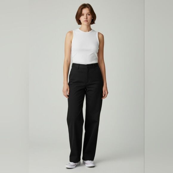 Denver Hayes Pants - Denver Hayes Classic Fit Casual Cotton Black Trousers